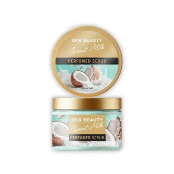 Скраб для тіла парфумований UKR BEAUTY Coconut Milk (Кокосове молоко), 250 мл