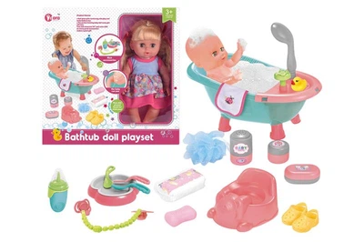 Пупс з ванною WZB3109-8 з аксесуарами, в коробці р.35x15x35 см YG Toys