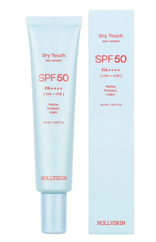Матирующий солнцезащитный крем для лица HOLLYSKIN Dry Touch. SPF 50