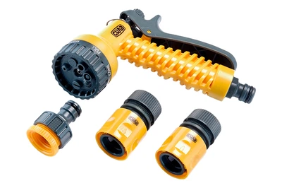 Набор для полива Сила 1 пистолет x 1 адаптер 1/2" x 3/4" x 2 коннектора 1/2" (4шт) (551283)