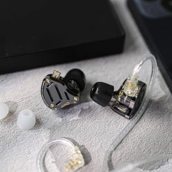 Гібридні внутрішньоканальні навушники Linsoul KZ ZS10 PRO 2, потужний бас, дротові навушники, навушники для геймерів, 10-мм динамічний драйвер, навушники гібридні