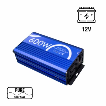 Преобразователь напряжения U-tex UT-INV600W 600 Вт 12В-220В правильная синусоида