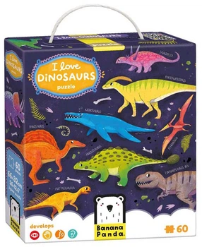 Пазл Banana Panda I Love Dinosaurs 60 елементів 49263 (5902983492634)