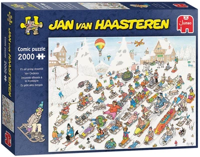 Пазл Jumbo Jan van Haasteren It's all going downhill 2000 элементов 1110100026 (8710126000267)