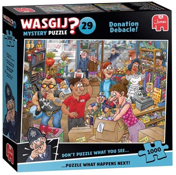 Пазл Jumbo Wasgij? Mystery 29 Donation Debacle! 1000 элементов 1110100513 (8721017602927)