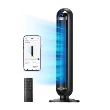 Вентилятор колонный (башенный) Dreo DR-HTF013S Smart Wi-Fi (8 скоростей, DC-мотор, Дистанционное управление, Таймер, Черный)