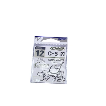 53265 - №12 Крючки "OWNER" C-5 CARP ISEAMA w/EYE (JAPAN),C-5-53265-12