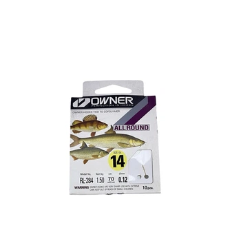 53817 - №14 Крючки "OWNER" RL-284 ALL ROUNG (Gold) (JAPAN),RL-53817-14