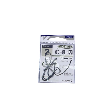 53268 - №2 Крючки "OWNER" C-8 CARP UP w/EYE (JAPAN),C-8-53268-02