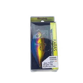 Воблер GLADIATOR \"KARAS\" 7.5cm.13g Колір15,7407000000451