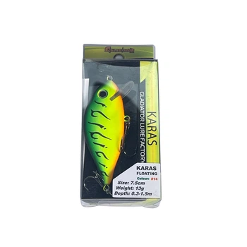Воблер GLADIATOR \"KARAS\" 7.5cm.13g Цвет 14,7407000000444