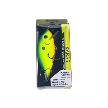 Воблер GLADIATOR \"KARAS\" 7.5cm.13g Цена 9,7407000000390