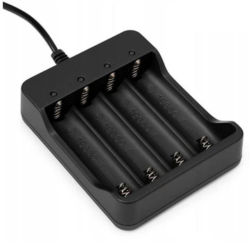 Зарядное устройство HWD Charger на 4 аккумуляторных батареи 18650 Li-Ion Черный
