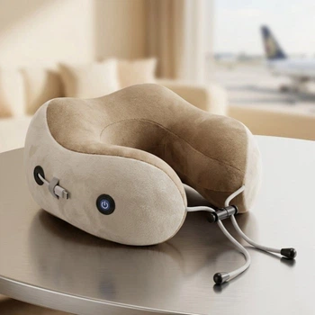 Масажна подушка для шиї U-shaped Massage pillow портативний масажер, вібромасажер на акумуляторі