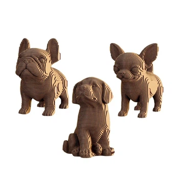 Картонный конструктор 3D Puzzle "PUPPIES TRIO" Cartonic CARTPUPPIES 227 деталей