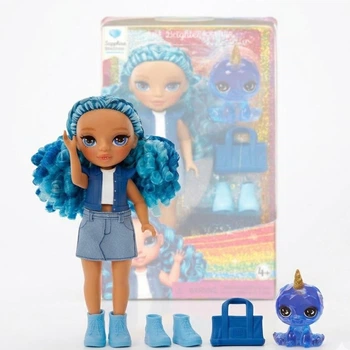 Лялька Rainbow High Сапфіра 15см серія Littles, аксесуари та кристальний вихованець 531197