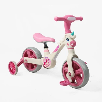 Детский Велосипед-трансформер Best Trike (JM-0410-4) музыка, подсветка, съемные педали и вспомогательные боковые колеса