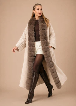 Жіноче пальто Fashion one size бежеве ж50
