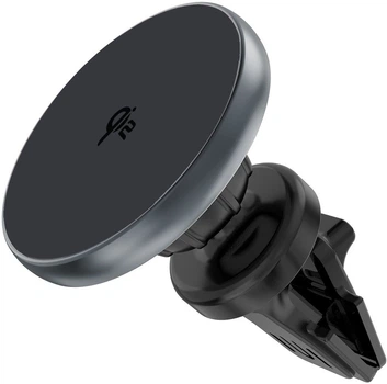 Uchwyt samochodowy na telefon 4smarts Qi2 Charging Puck Grey (4252011911561)