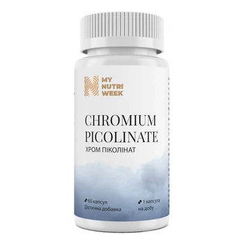 Хром пиколинат My Nutri Week Chromium Picolinate 60 капсул