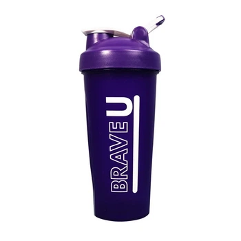 Шейкер с металлическим шариком Brave U Shaker With Metal Ball 600 мл фиолетовый