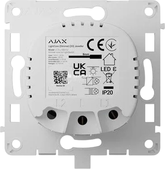 Дімер для перемикача Ajax LightCore Dimmer вертикальне білий (4823114060960)