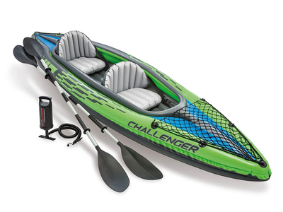 Каяк надувний Intex Challenger K2 351 x 76 x 38 см, зелений