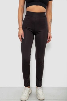 Лосины женские однотонные, цвет черный, 4XL, 214R350