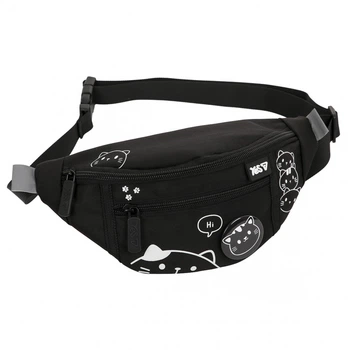 Сумка на пояс YES SP-36 Black Cat (550553) стильна дитяча бананка для дівчинки