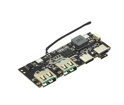 Плата швидкої зарядки повербанка 22.5 W QC 4.0 PD 3.0 PPS 2 USB A USB C Micro USB