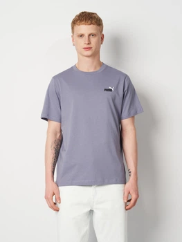 Футболка хлопковая длинная мужская Puma Essentials Graphics 68471765 M Gray Sky (4069161736971)