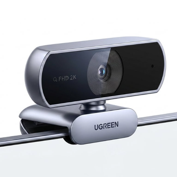 Веб-камера Ugreen 2K Quad HD (55721) с широкоугольным объективом и двойным микрофоном