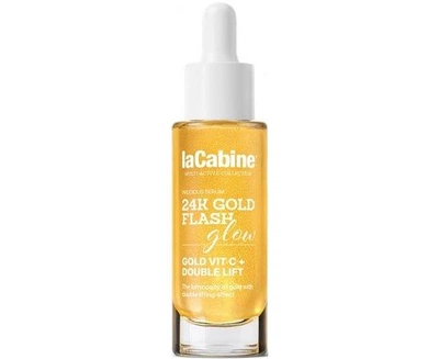 Концентрированная сыворотка с мгновенным лифтинг-эффектом 24K Gold Flash Glow Serum LaCabine 30 мл