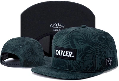 Снэпбек Snapback Кепка Бейсболка Снепбек Cayler Sons черный листья 4248