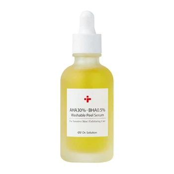 Пілінг-сироватка AHA 30% та BHA 0,5% кислотами CU Skin Dr.Solution AHA 30% BHA 0.5% Washable 50 г