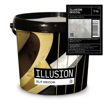 Декоративна штукатyрка перламутрова Ельф Декор ILLUSION CRYSTALL (5кг)