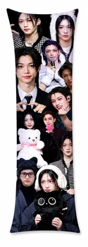 Подушка обнимашка Stray Kids Феликс Плюшевая подушка с рисунком размер 130*40 см