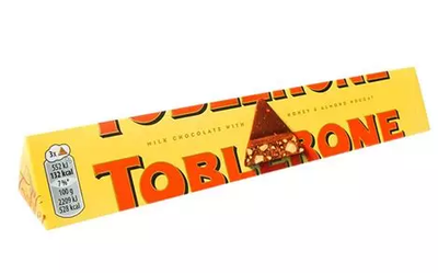 Шоколад молочний Toblerone молочний із медово-мигдалевою нугою, 100 г