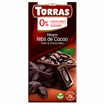 Шоколад Torras черный без сахара Кофе 80г