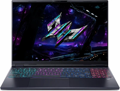 Ноутбук PREDATOR Helios Neo 16S AI PHN16S-71-97KY (NH.QX7EP.00E) 16" / 2560 x 1600px / OLED / 240Hz / Ultra 9-275HX / RAM 64 ГБ / SSD 1 ТБ / GeForce RTX 5070 Ti / Windows 11 Home / Чорний