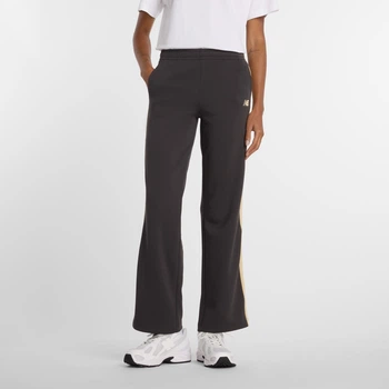 Женские темно-серые спортивные брюки New Balance Interlock Pant 40 (L) (WB61Q2R4ABR)