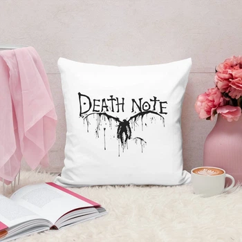 Подушка плюшевая Death note Тетрадь смерти 35х35 см (ЗС014145)