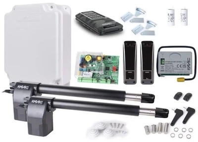 Zestaw automatyki do bram dwuskrzydłowych FAAC Alfa SHORT FDS - 414 do 6 m (8055195069204)