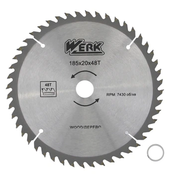 Диск пильний по дереву - 185х20 48 зуб. (WERK)