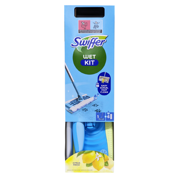 Швабра для підлоги з вологими серветками 6 шт. SWIFFER wet kit + panni wet lavapaVIMenti prof. citrus fresh