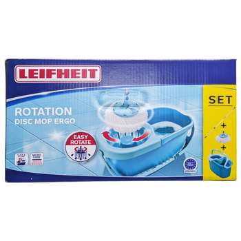 Набір для прибирання відро + швабра з віджимом leifh.clean twist mop set completo