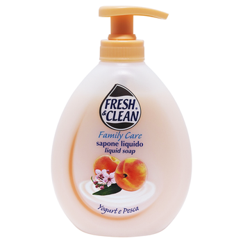 Мило рідке зволожуюче fresh&clean sap.dos yogurt/pesca 300 мл.