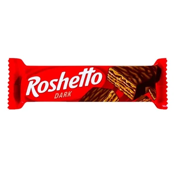 Батончик вафельний Roshen Roshetto чорний шоколад 34 г (607585)