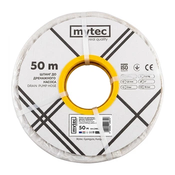 Шланг дренажний для фекального насоса Mytec PVC 50 метрів, Ø2” (50 мм)