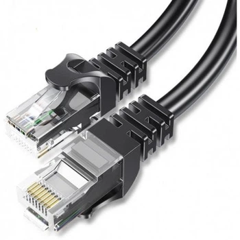 Кабель Essager TopSpeed Cable Ethernet Cat6 RJ45 UTP Splitter Network Round Cable (3m) Black (EXCWXY-JSC01)